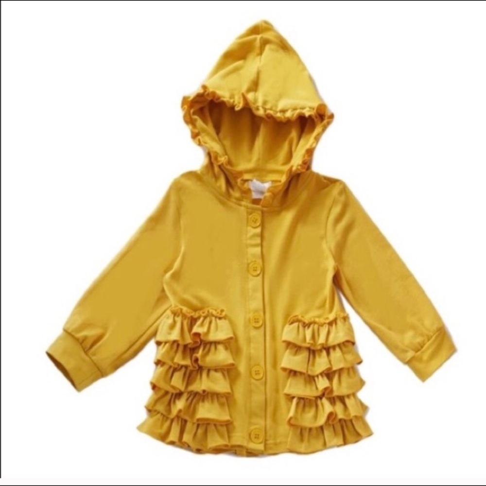 Mustard ruffle top